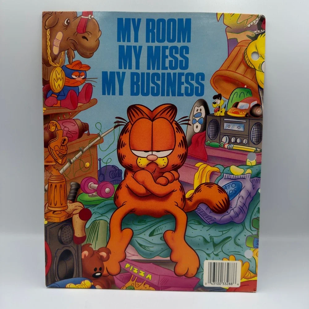 Vintage Mead Garfield Folder My Room My Mess My Business Portfolio 1978 33288